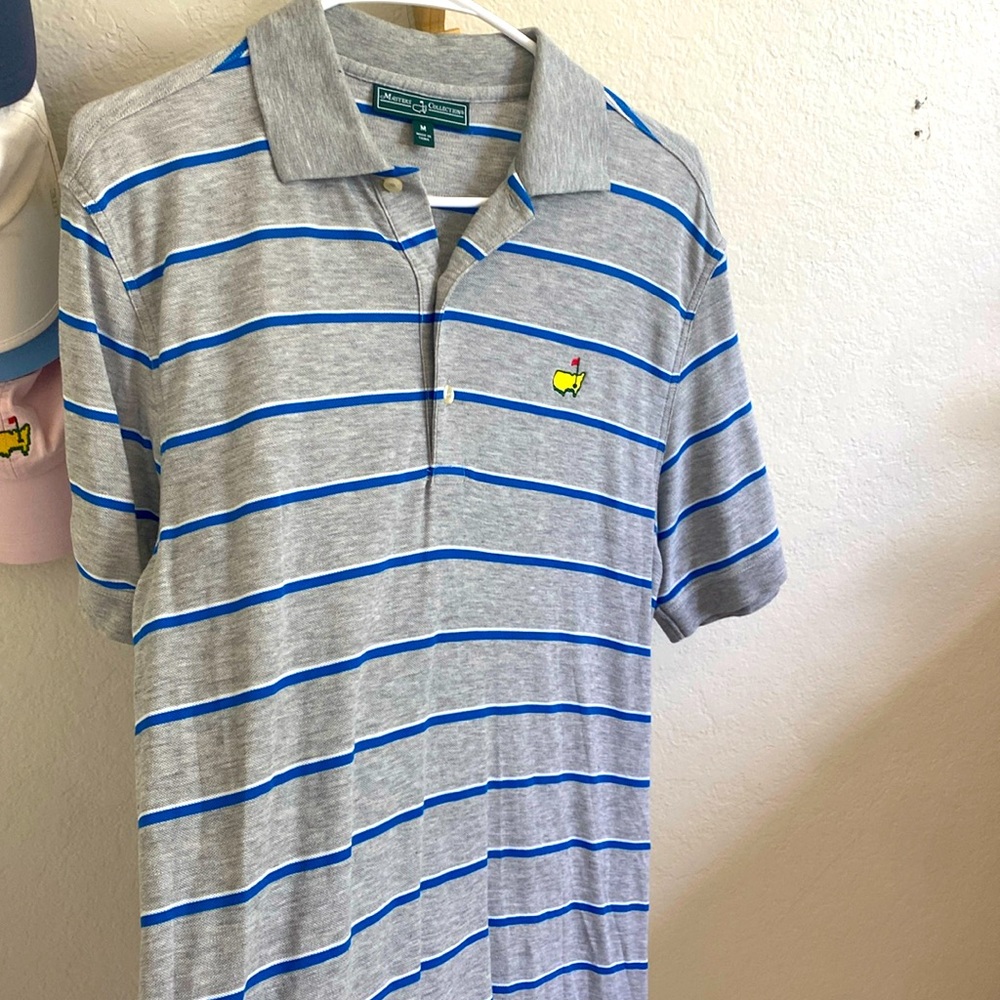 Masters collection, blue striped shirt